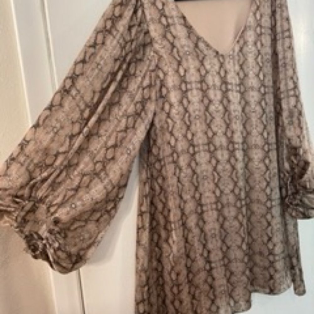 Adrienne Balloon Sleeve Shift Dress